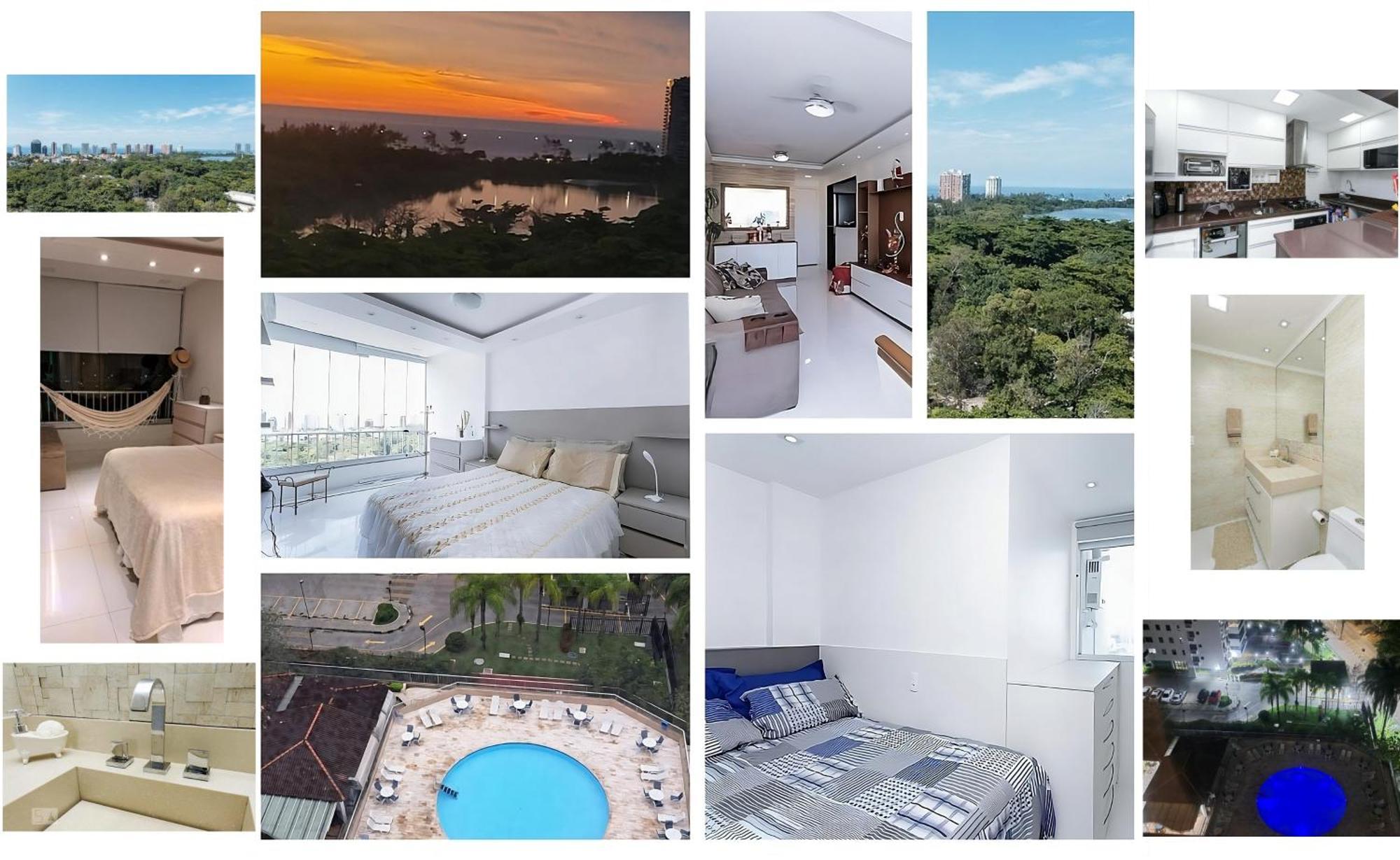 Rosa Dos Ventos - Premium Luxo 5 Estrelas - Vista Mar - Barra Da Tijuca - 2 Quartos, Cozinha Equipada, Amplo E Arejado, Ar Cond, Estacionamento Gratis, Restaurante No Local, Localizacao Da Regiao, Va A Pe Praia, Barra Shopping, Village Ma Apartamento *